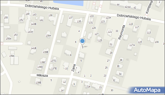 Latchorzew, Zana Tomasza, 3, mapa Latchorzew