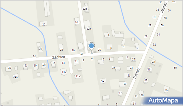 Łęg Tarnowski, Zacisze, 12, mapa Łęg Tarnowski