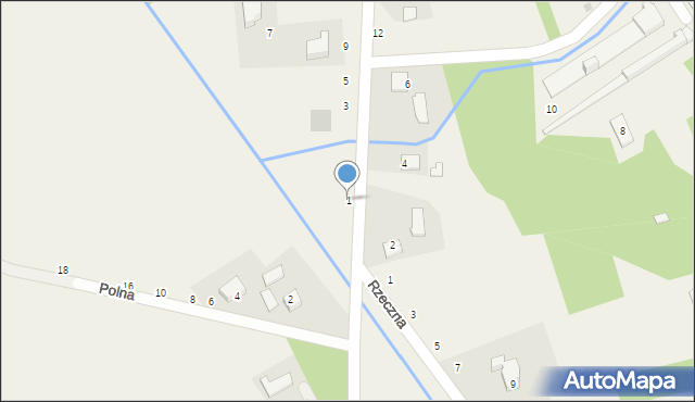 Łęg Tarnowski, Zamościa, 1, mapa Łęg Tarnowski