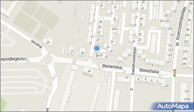 Legnica, Zagrodowa, 28, mapa Legnicy