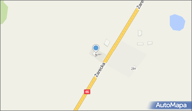 Lelów, Żarecka, 26, mapa Lelów
