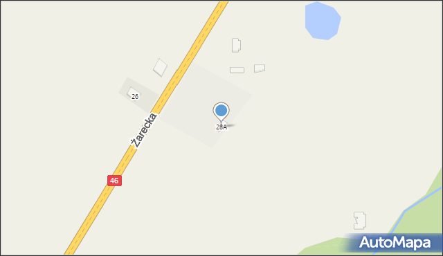 Lelów, Żarecka, 28A, mapa Lelów