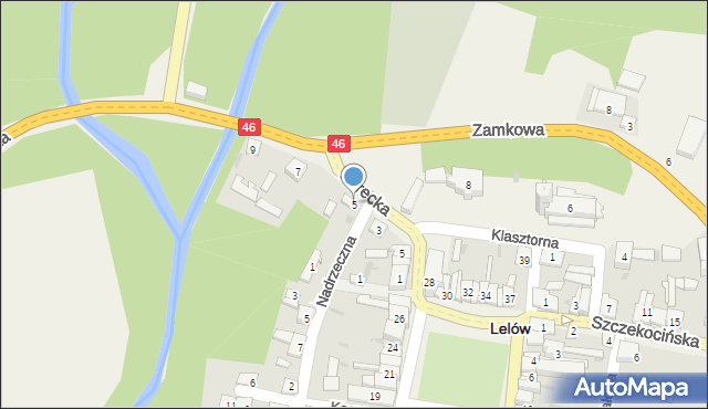 Lelów, Żarecka, 5, mapa Lelów