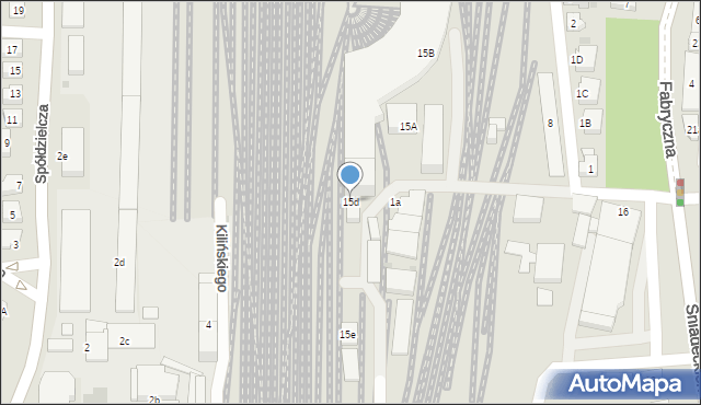 Leszno, Zacisze, 15d, mapa Leszno