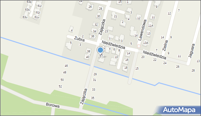 Lesznowola, Zajączka, 27, mapa Lesznowola