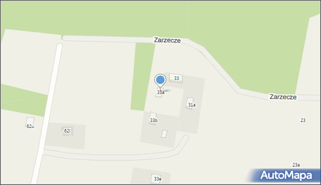 Lewickie, Zarzecze, 33a, mapa Lewickie