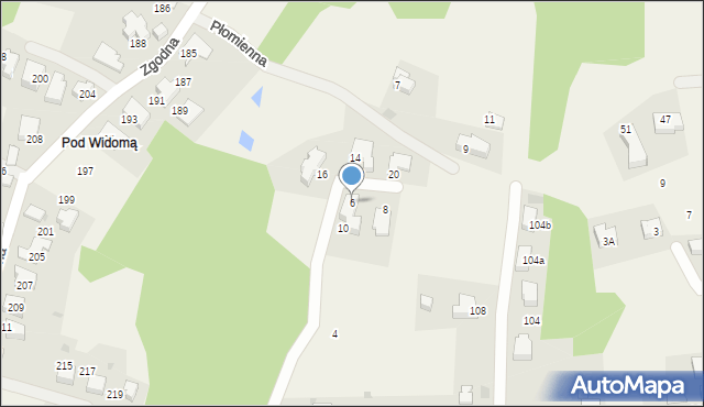 Libertów, Zagajnik, 6, mapa Libertów