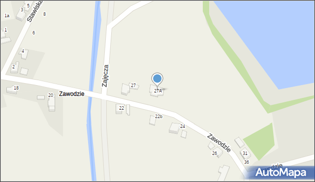 Ligota, Zawodzie, 27A, mapa Ligota