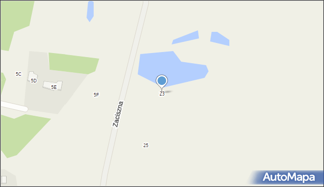 Linarczyk, Zaciszna, 23, mapa Linarczyk