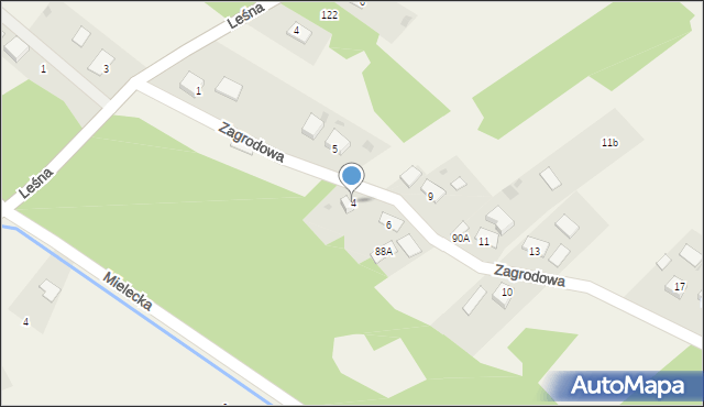 Lipiny, Zagrodowa, 4, mapa Lipiny