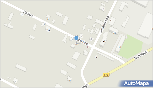 Lipsk, Zacisze, 3A, mapa Lipsk