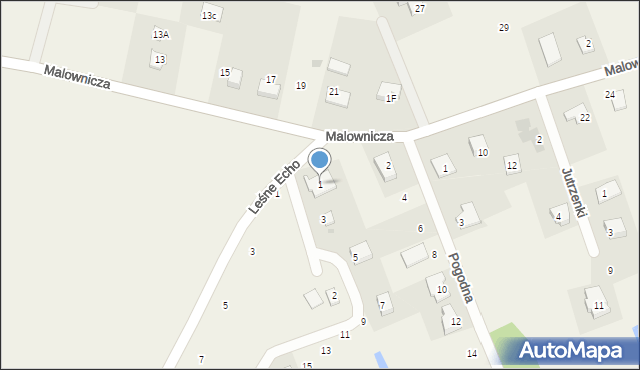 Lisewiec, Zakątek, 1, mapa Lisewiec