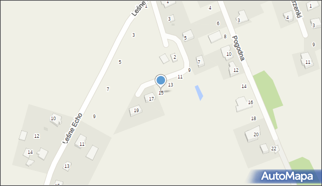 Lisewiec, Zakątek, 15, mapa Lisewiec