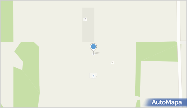 Liw, Zacisze, 3, mapa Liw