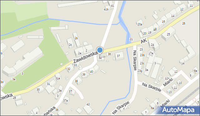 Lubań, Zawidowska, 34, mapa Lubań