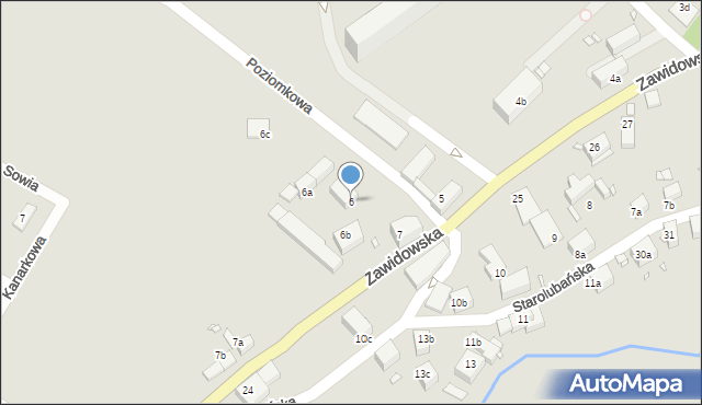 Lubań, Zawidowska, 6, mapa Lubań