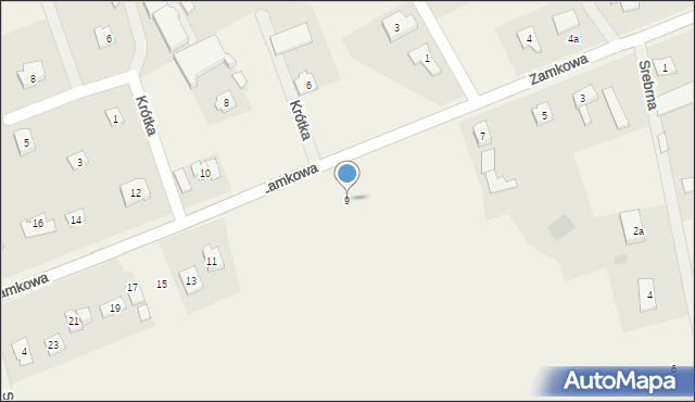 Łubianka, Zamkowa, 9, mapa Łubianka