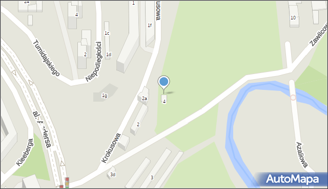 Lublin, Zawilcowa, 4-8, mapa Lublina