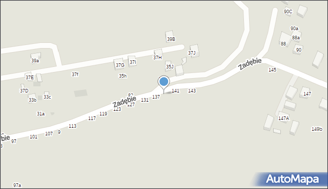 Lublin, Zadębie, 139, mapa Lublina