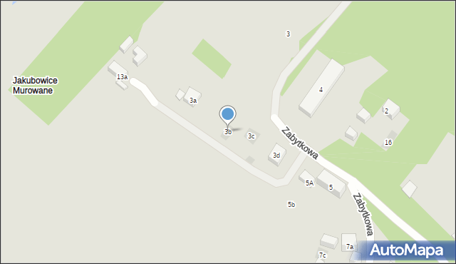 Lublin, Zabytkowa, 3b, mapa Lublina