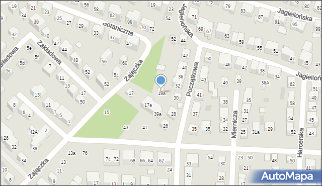 Lublin, Zajączka Józefa, gen., 19a, mapa Lublina