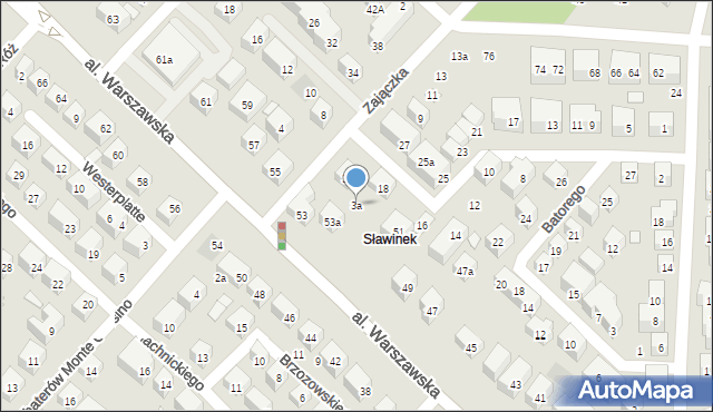 Lublin, Zajączka Józefa, gen., 3a, mapa Lublina