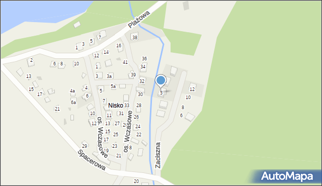 Lubowidz, Zaciszna, 3, mapa Lubowidz