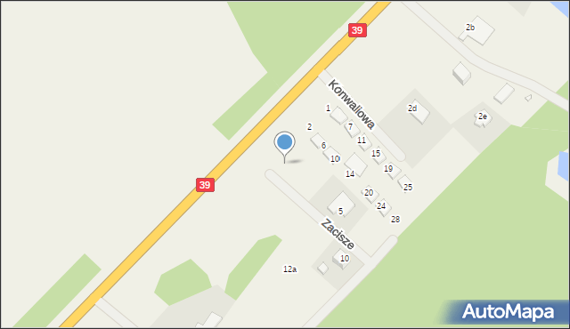 Lubsza, Zacisze, 1, mapa Lubsza