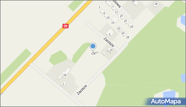 Lubsza, Zacisze, 12a, mapa Lubsza