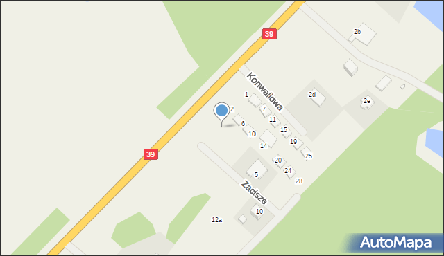 Lubsza, Zacisze, 1a, mapa Lubsza