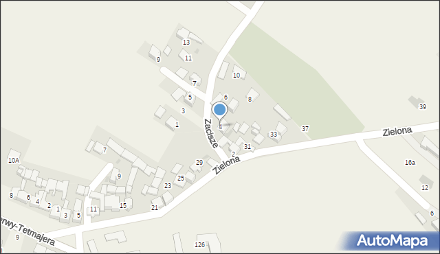 Ludźmierz, Zacisze, 4, mapa Ludźmierz