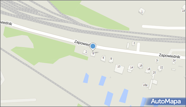 Łuków, Zapowiednik, 4, mapa Łuków