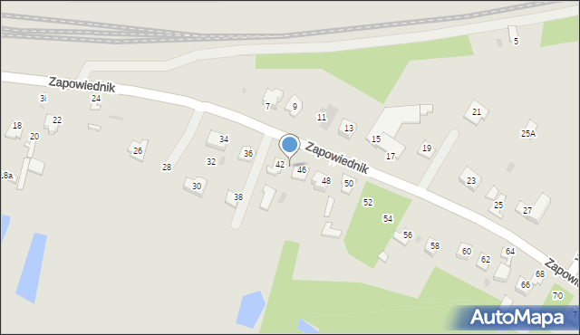 Łuków, Zapowiednik, 44, mapa Łuków