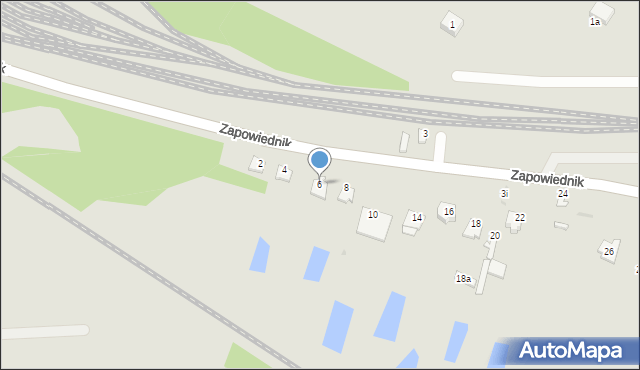 Łuków, Zapowiednik, 6, mapa Łuków