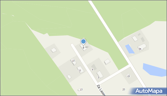 Lutom, Za Lasem, 6, mapa Lutom