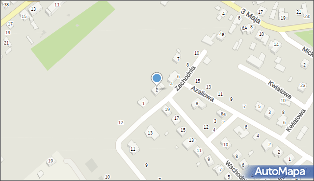 Lutomiersk, Zachodnia, 2, mapa Lutomiersk