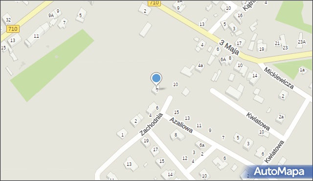 Lutomiersk, Zachodnia, 7/9, mapa Lutomiersk