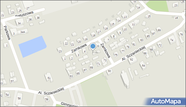 Lwówek, Zamkowa, 5a, mapa Lwówek