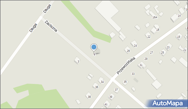 Maciejowice, Zaciszna, 4, mapa Maciejowice