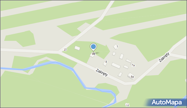 Maciejowice, Zakręty, 8B, mapa Maciejowice