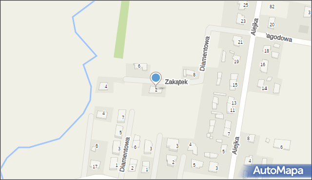 Mączniki, Zakątek, 2, mapa Mączniki