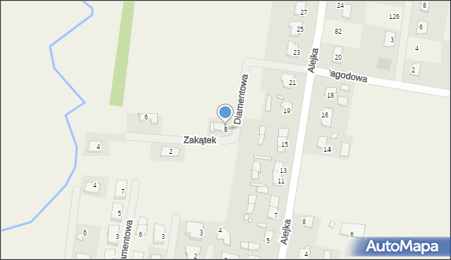 Mączniki, Zakątek, 8, mapa Mączniki