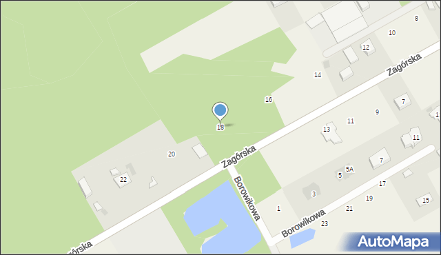 Majdan, Zagórska, 18, mapa Majdan