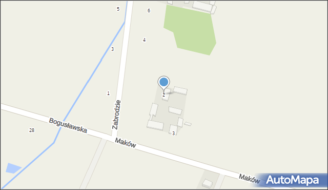 Maków, Zabrodzie, 2, mapa Maków