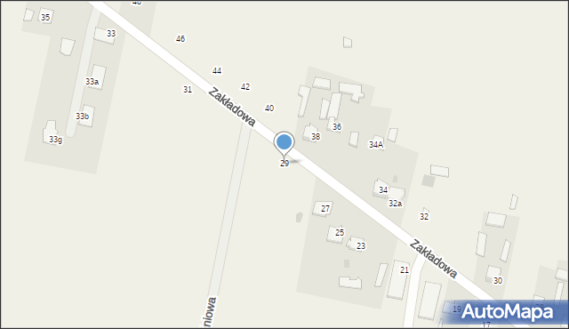 Maków, Zakładowa, 29, mapa Maków