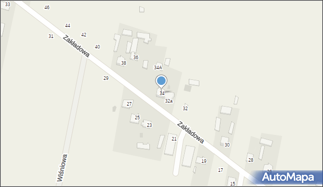 Maków, Zakładowa, 34, mapa Maków