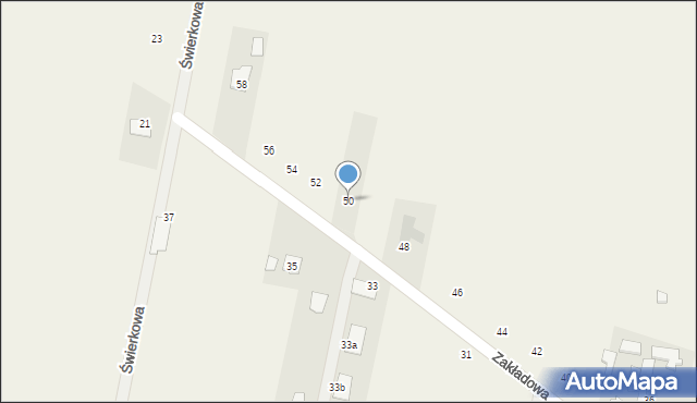 Maków, Zakładowa, 50, mapa Maków