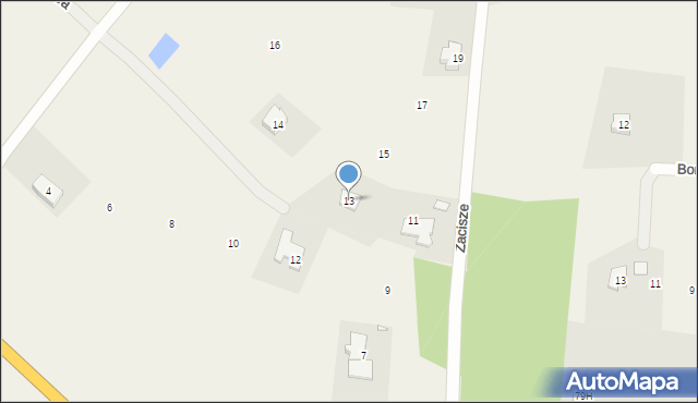 Marcinowice, Zacisze, 13, mapa Marcinowice