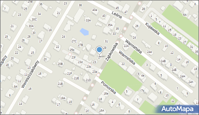 Marki, Ząbkowska, 27, mapa Marki