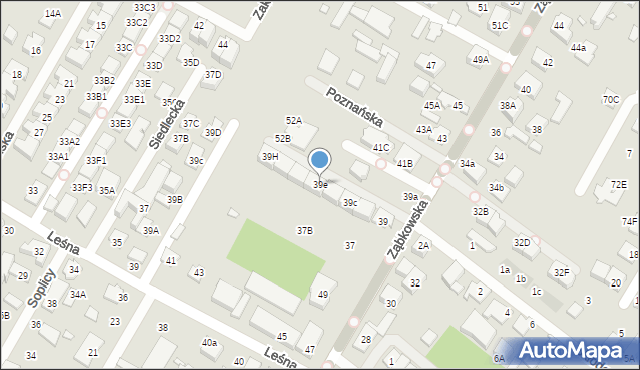 Marki, Ząbkowska, 39e, mapa Marki